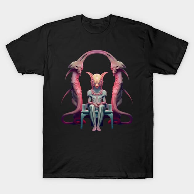 Reptilian Alien Queen T-Shirt by AlienQueenApparel